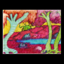 Landscape With Pond postcards