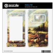 Landscape with Rainbow by Paul Rubens Decal For Nokia N8