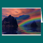 landscape with rainbow cards