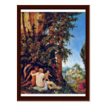 Landscape With Satyrfamilie By Altdorfer, Albrecht Post Cards