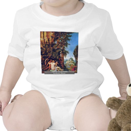 Landscape With Satyrfamilie By Altdorfer, Albrecht Tee Shirt