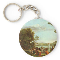 Landscape With The Adoration Of The Golden Calf Key Chains