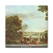 Landscape With The Adoration Of The Golden Calf Fridge Magnets