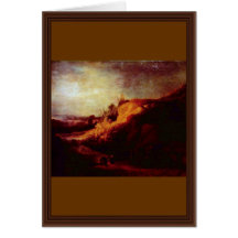 Landscape With The Baptism Of The Chamberlain Greeting Cards