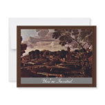 Landscape With The Burial Of The Phocus By Nicolas Custom Invites
