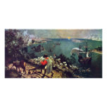 Landscape With The Fall Of Icarus By Bruegel D. Ä. Photo Card Template