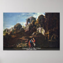 Landscape With The Flight To Egypt Posters