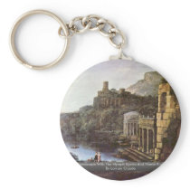 Landscape With The Nymph Egeria And Numa King Keychains