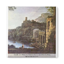 Landscape With The Nymph Egeria And Numa King Fridge Magnet