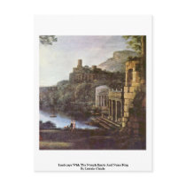Landscape With The Nymph Egeria And Numa King Post Cards