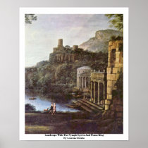 Landscape With The Nymph Egeria And Numa King Posters