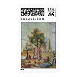 Landscape With The Sacred Tree By Pompejanischer postage