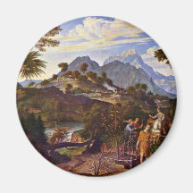 Landscape With The Scouts From The Promised Land B Magnet