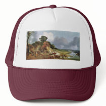 Landscape With The Village Cornard By Thomas Gains Mesh Hat