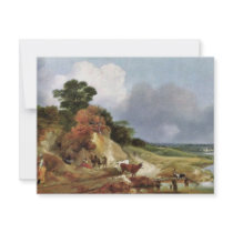 Landscape With The Village Cornard By Thomas Gains Custom Invitations