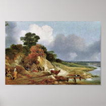 Landscape With The Village Cornard By Thomas Gains Posters