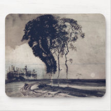 Landscape with Three Trees, 1850 Mouse Pads