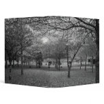Landscape with trees 3 ring binder