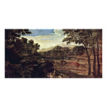 Landscape With Two Nymphs By Poussin Nicolas (Best Picture Card