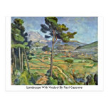 Landscape With Viaduct By Paul Cezanne Postcard
