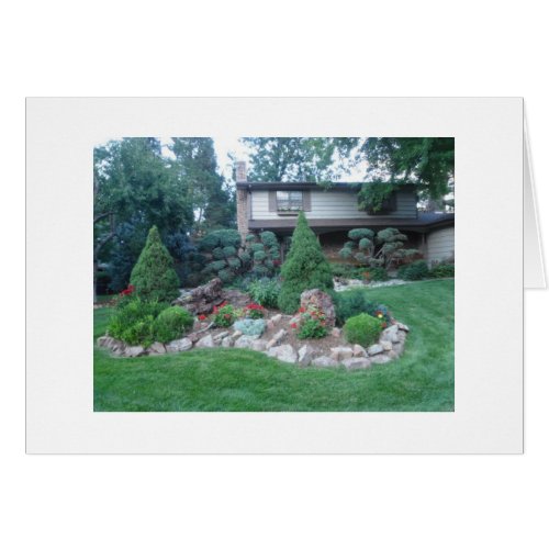Landscaped Garden Card card