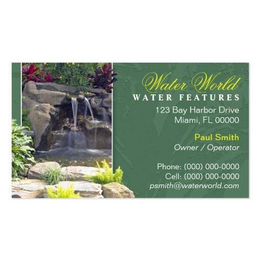 Landscaper Business Card (front side)