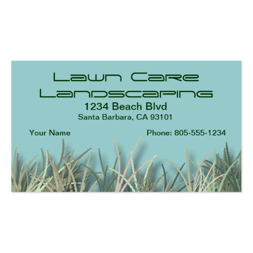 Landscaping Business Card (front side)