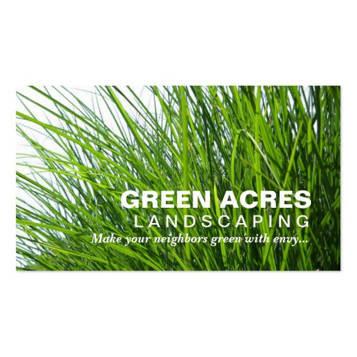 Landscaping Business Card (front side)