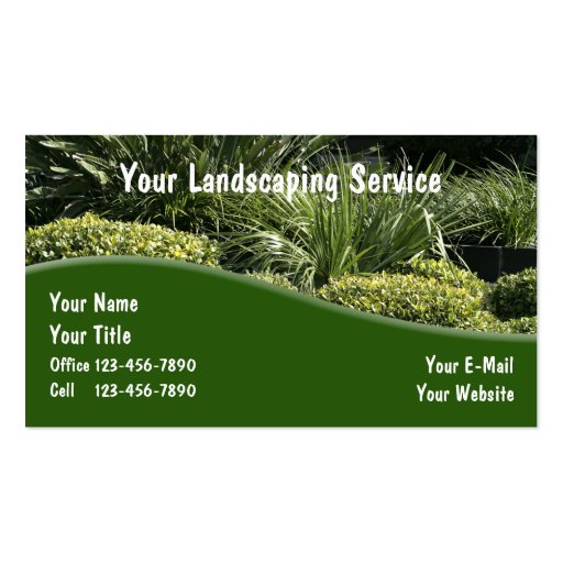 Landscaping Business Cards Fixed (front side)
