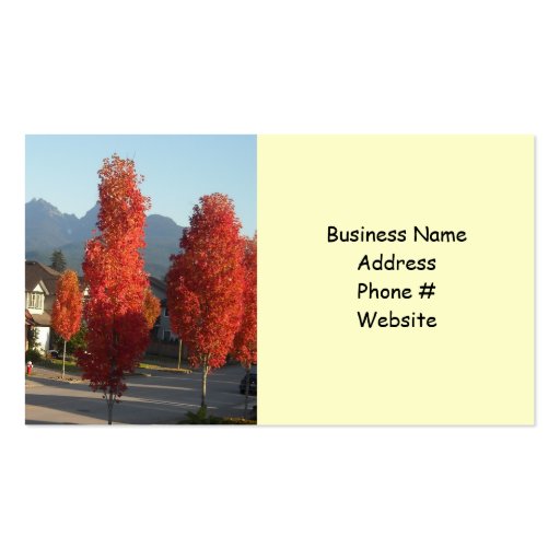 Landscaping Design Business Card Templates (back side)