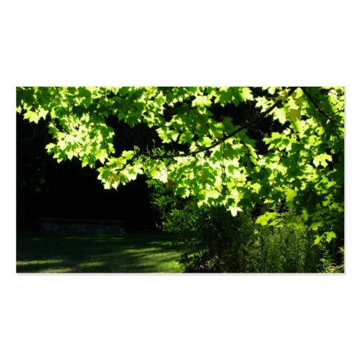 Landscaping / Lawn Care Tree Business Card (front side)