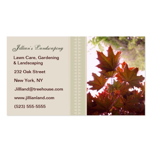 Landscaping / Lawn / Gardening Business Cards