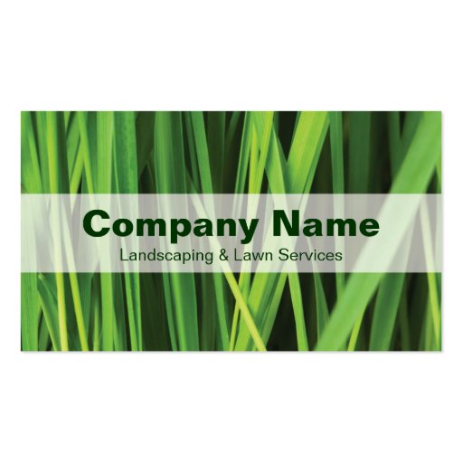 Landscaping &amp; Lawn Services Nature Business Card | Zazzle