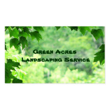Landscaping Service Business Card
