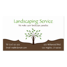 Landscaping Service Business Card (2-sided)
