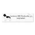 Landseers ARE Newfoundlands. bumper stickers