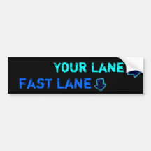 Lane Control Bumpersticker Bumper Stickers