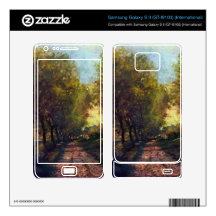 Lane near a small Town by Alfred Sisley Samsung Galaxy S II Skins