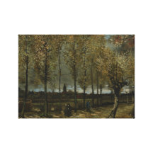 Lane with Poplars by Van Gogh Stretched Canvas Print