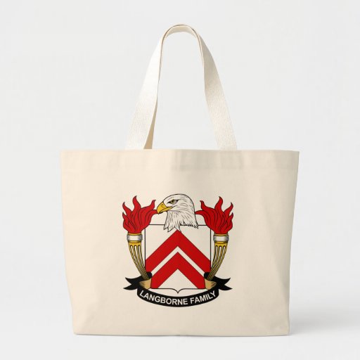 Langborne Family Crest Canvas Bag