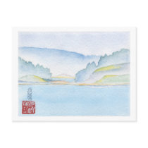 Langdale To Horseshoe Bay Watercolor Postcard