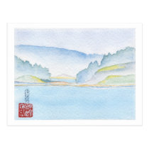 Langdale To Horseshoe Bay Watercolor Postcard postcards