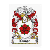 Lange Family Crest postcards