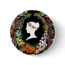Language of Flowers Pinback Button