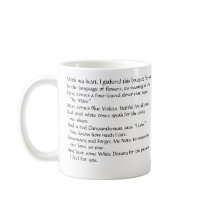 Language of Flowers Valentine Mug by naturegirl7 Language of Flowers Valentine Mug
