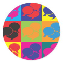 Languages Pop Art stickers