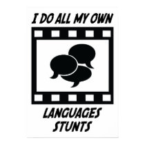 Languages Stunts posters