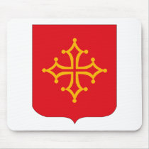 Languedoc Coat of Arms Mousepad by FlagTshirts Languedoc Coat of Arms Mousepad