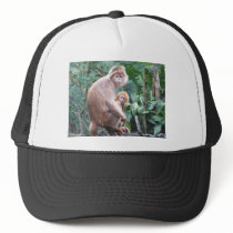 Langur Monkey Mother & Baby Trucker Hats