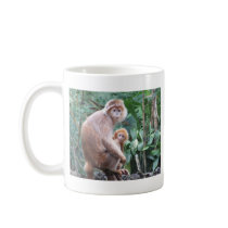 Langur Monkey Mother & Baby Mugs